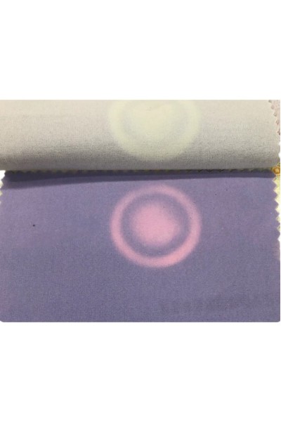 WJ-SZWQ  溫變針織布  感溫變色布  溫感變色彈性針織布  感光變色布   T恤觸摸變色  100%滌綸   變色溫度：28°-31°   幅寬：160cm  克重：180   45度照